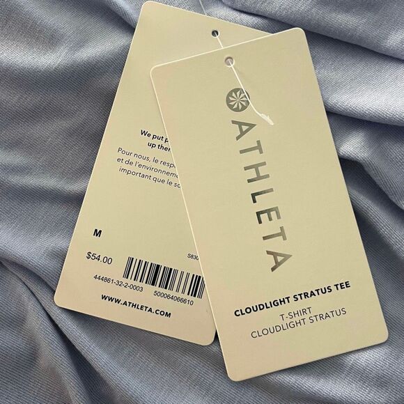 Athleta Cloudlight Stratus Tee NWT Medium - Picture 4 of 4
